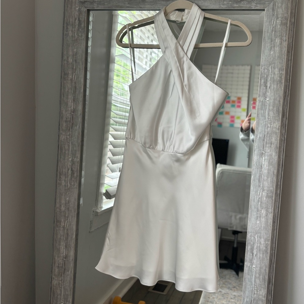 Anthropologie BHDLN Ivory Halter Slip Dress